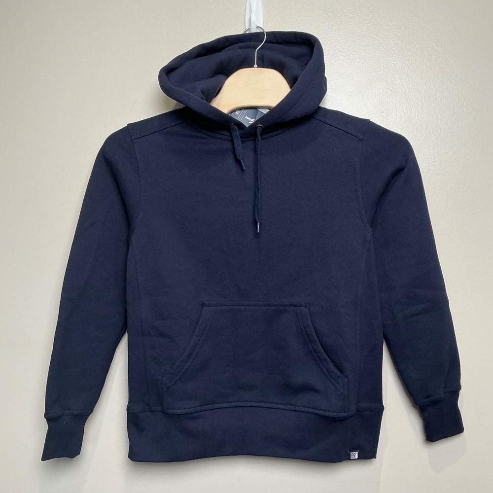 The Game Men's Pullover Hooded‎ Heavyweight Hoodie Made in the USA NAVY M